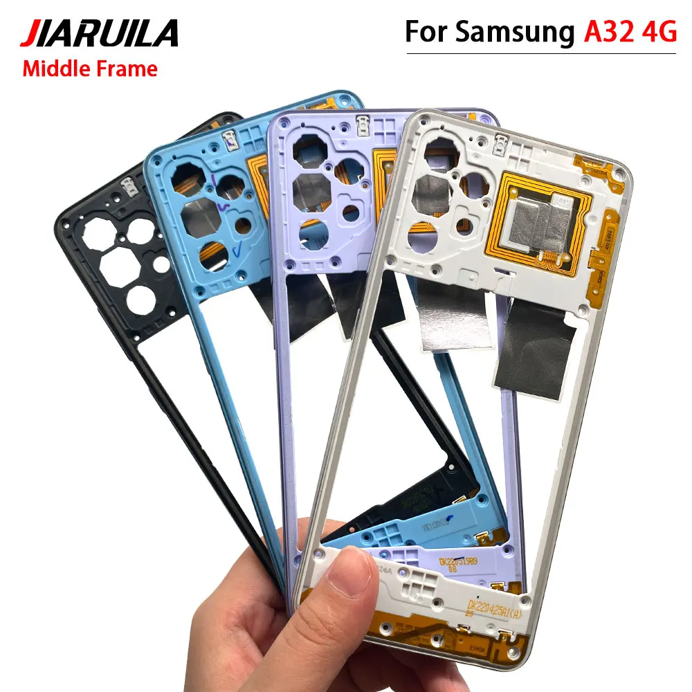 Middle Frame For Samsung A32 4G A325 5G A326 A42 A33 Housing Case Middle Frame Replacement Parts With Power Volume button