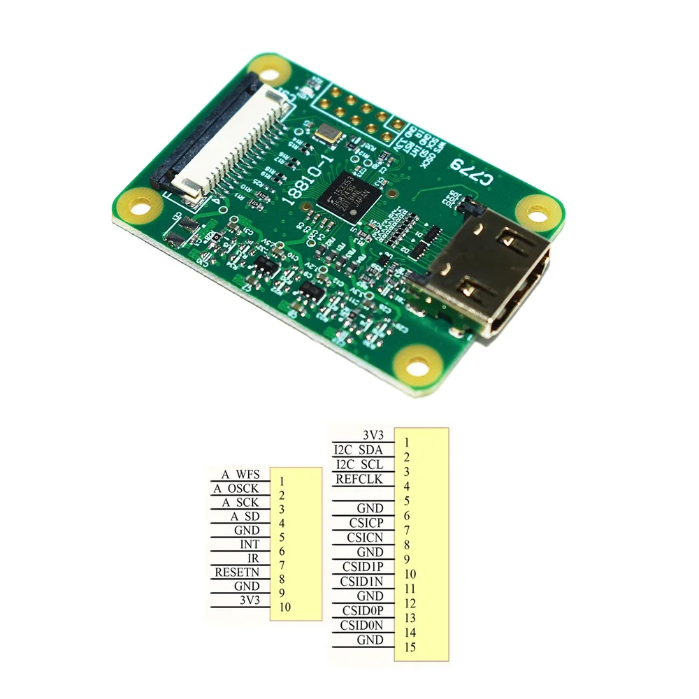 Newest Standard HDMI-Compatible To CSI-2 Adapter Board Input Up To 1080p25fp For Raspberry Pi 4B 3B 3B+ Zero W