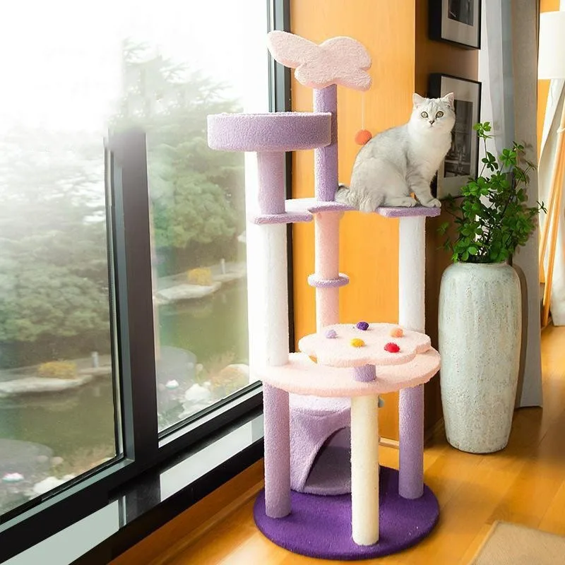 Indoor Climbing Tree House for Cats, Plush Toys, Scratch Board, Tree House, Games Park, Cats Furniture