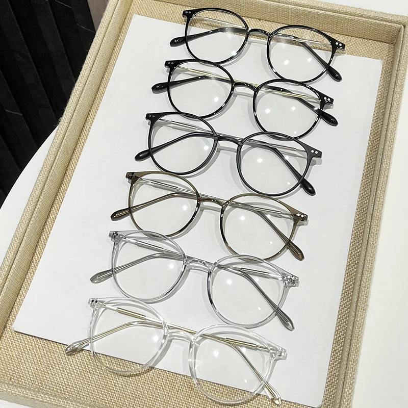 

Модные очки в круглой оправе в стиле ретро, 6 шт., унисекс, подходят для повседневного ношения