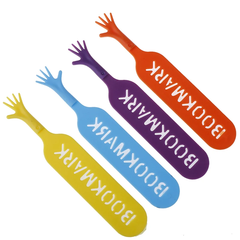 4 pcs/set Colorful Plastic Bookmarks Set Creative Gift Children Stationery