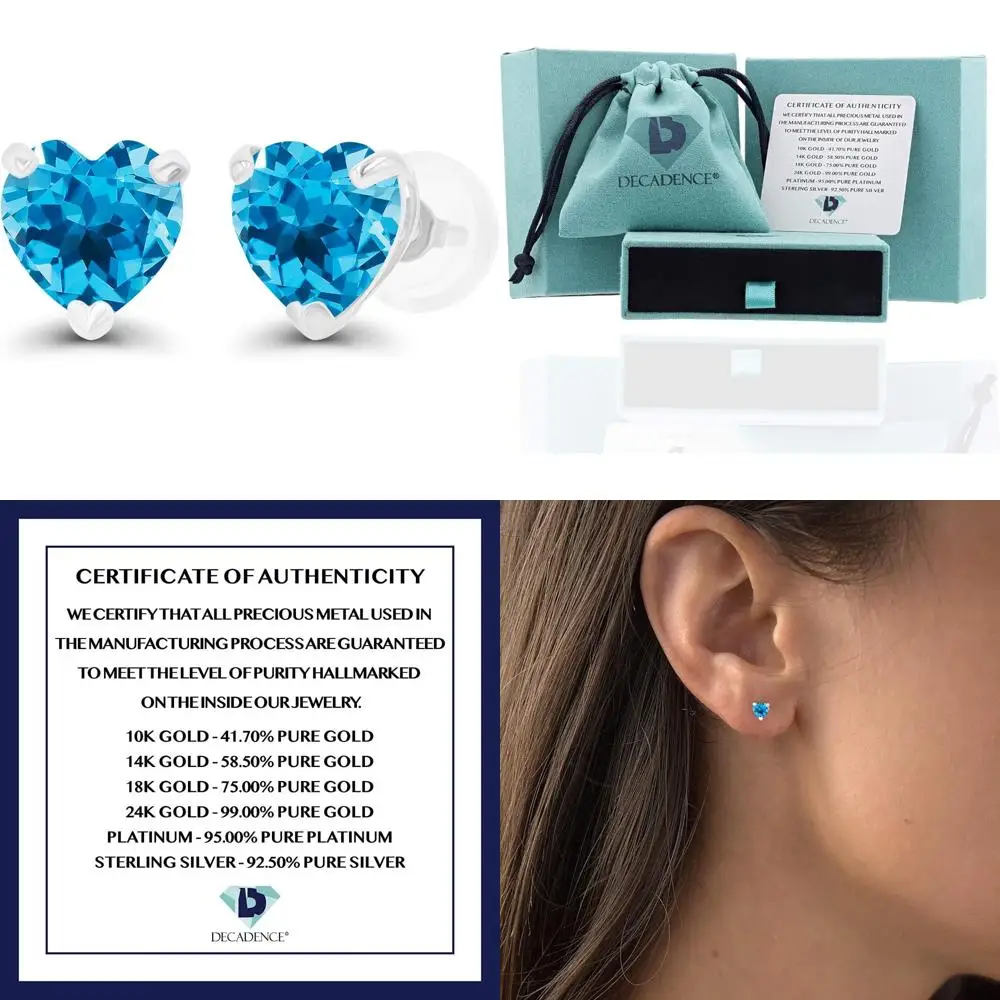 14K Gold 6Mm Heart … - image