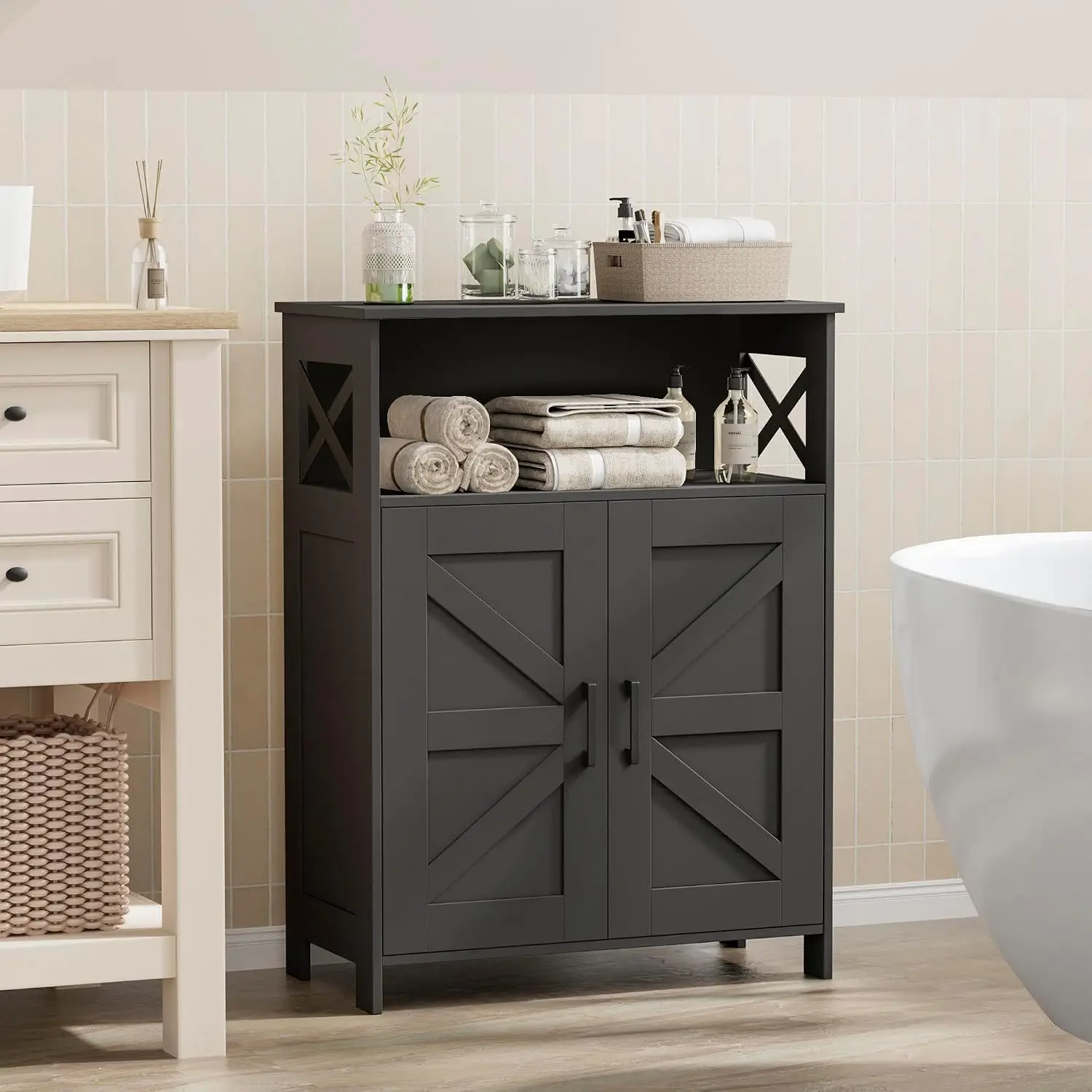 Cross-border panel furniture locker living room multi-functional small bathroom storage cabinet with door side cabinet toilet