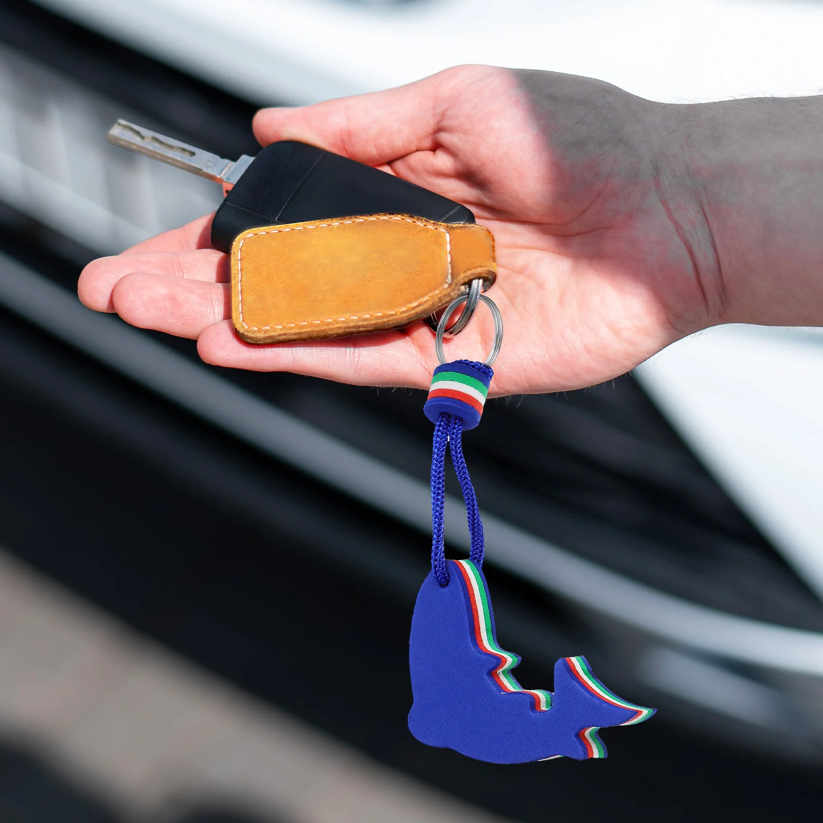

3pcs Keychain EVA Dolphin Keychain Decor Ring Water Sports Boating Fishing Swimming Keys Storage Decor