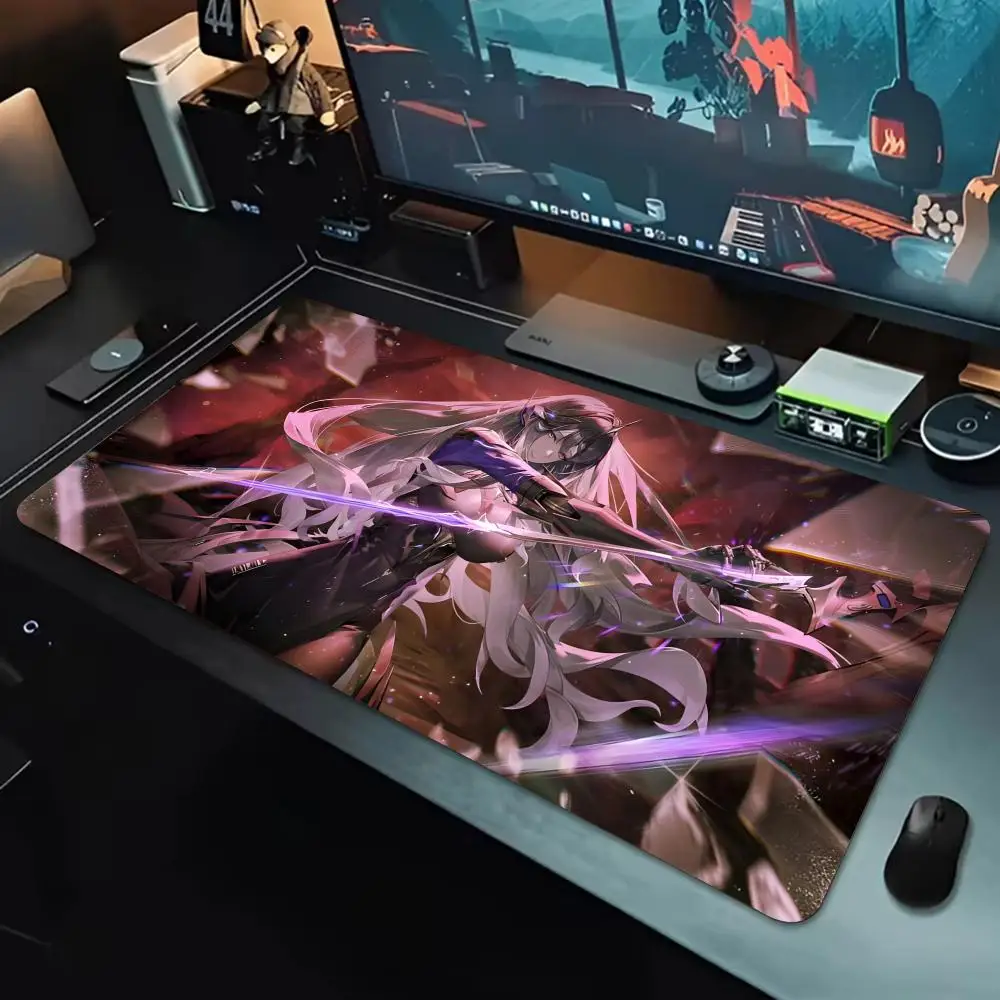 PostApocalyptic Game P-Punishing Gray Raven Mouse Pad Large Waterproof Gaming Mouse Pad, Non-Slip with Stitched Edge