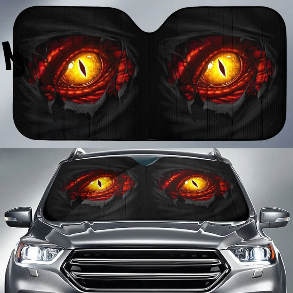 DRAGON EYE Universal Car Side Window Sun Shade Cute Windshield Sunshade for Cars Sedan Truck SUV Sun Visor Protector