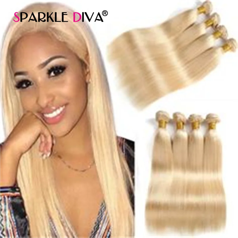 

Honey Blonde Bundle Human Hair Bone Straight Bundle 28 30 32 34 36 38 40 Inch Remy Brazilian Bundles 100% Human Hair For Women