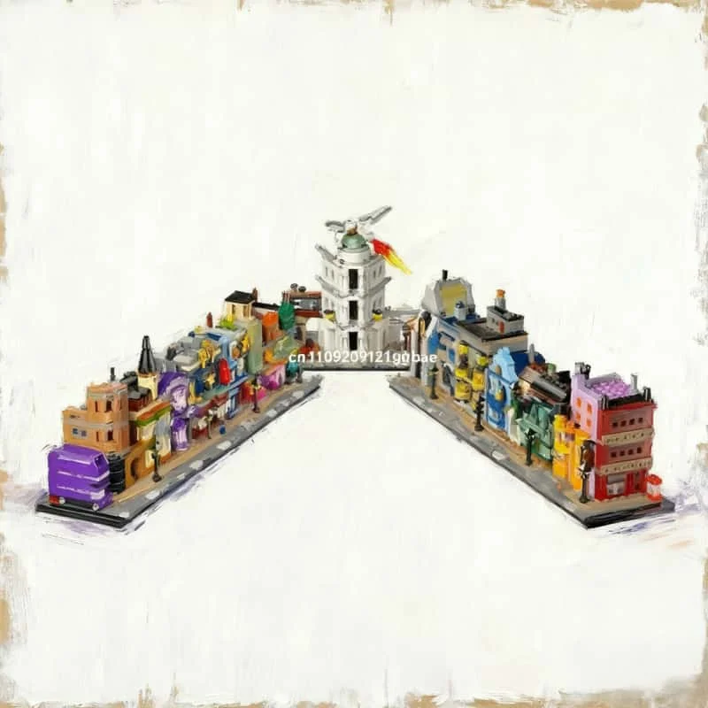 

2750 шт. Diagon Alley Magic Shop модель строительные блоки Disney Рождественский подарок на день рождения украшение дома