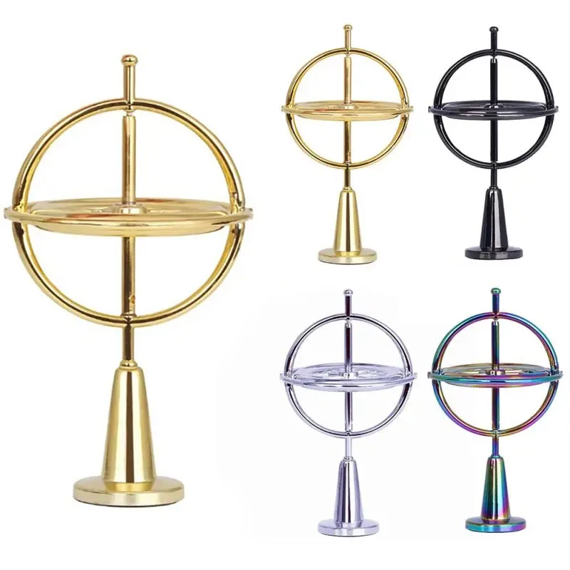 Gyroscope Toy Spinner Toy Metal Anti Gravity Rotating Desk Gyroscope Flying Motion Balance Physics Toy Educational Training Gift