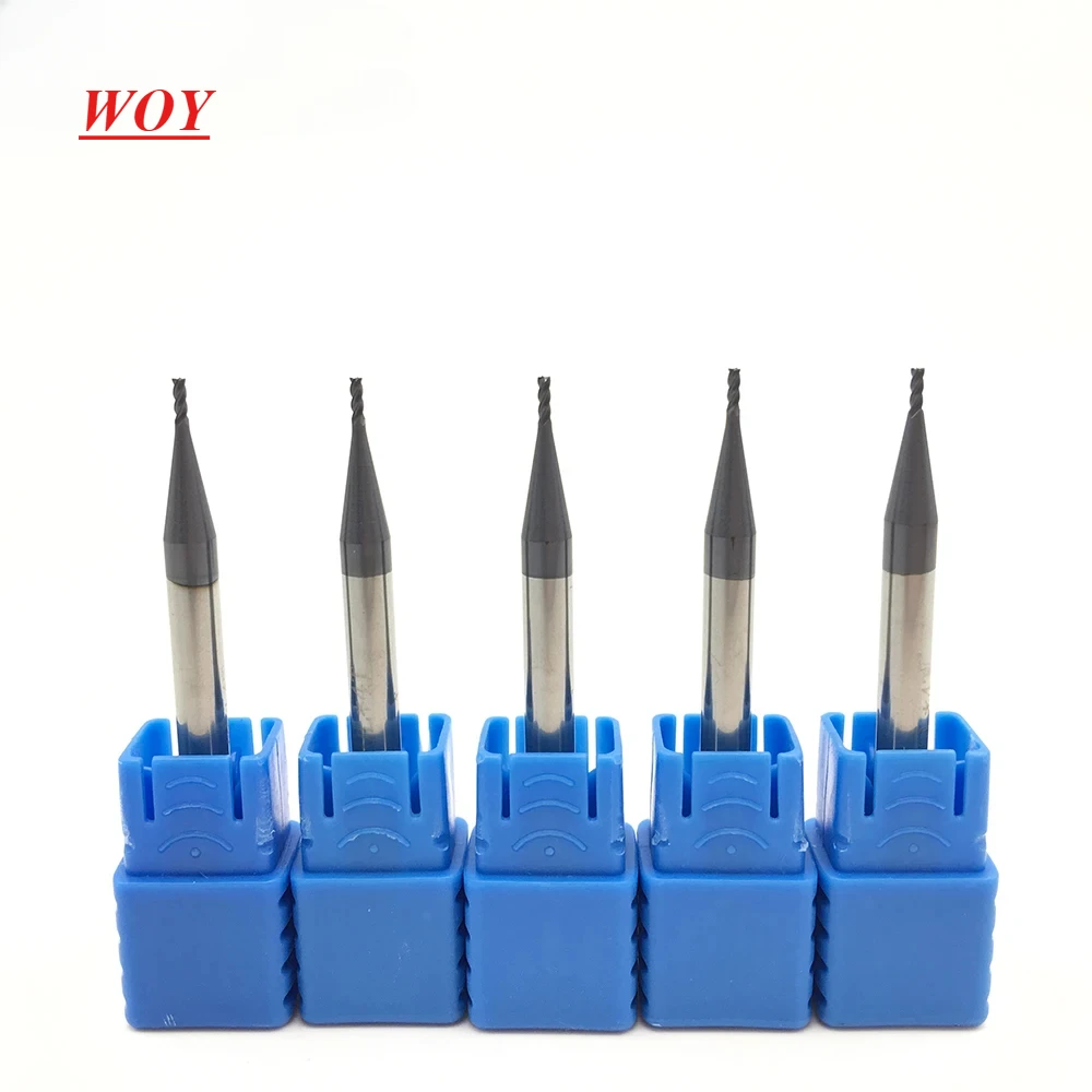 

WOY 4Flute 1.0*4D*50L HRC50 CNC machine tool solid carbide endmill Tungsten Steel Milling Cutter End Mill cuttering tool endmill