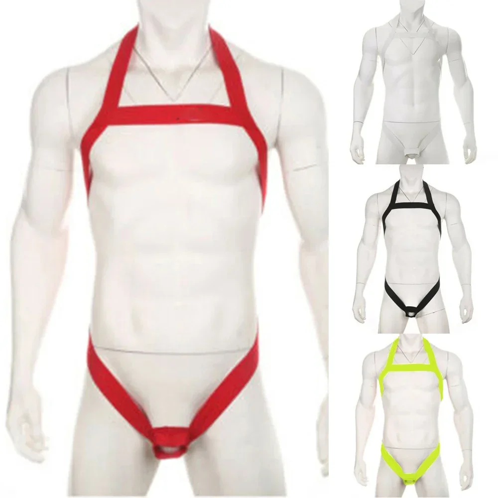 Cosplay Underwear Costume Show Muscles Clubwear Full Body Straps Gay Harness Jockstrap Stretch Thongs Waist Belt