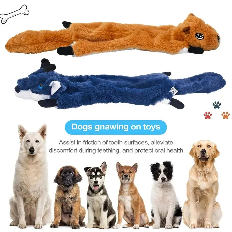 

Dog Plush Toys 5 Pieces Dog Toy Stuffed Animal Interactive Biting Doll For Small Breed Aggressive Chewers Teething Training