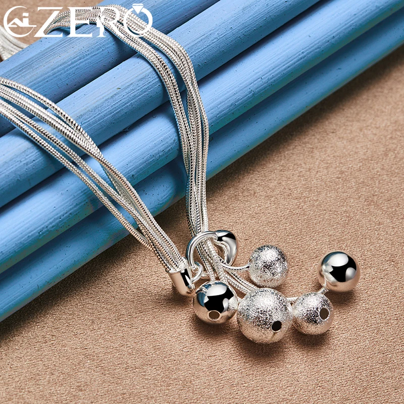 Wholesale Fine designer 925 Sterling Silver tassels beads Bracelets necklace earring Jewelry set Fashion Party wedding Gift