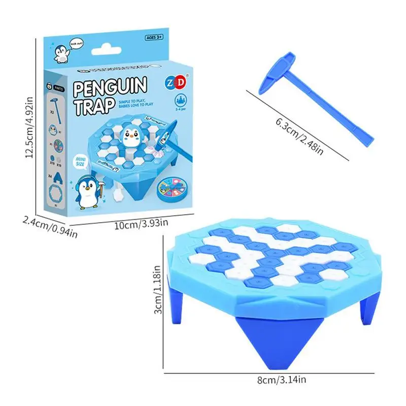 Save The Penguins Game Toy With Hammer Table Interactive Parent-Child Ice Breaking Set Funny Family Party Game Kids Gift