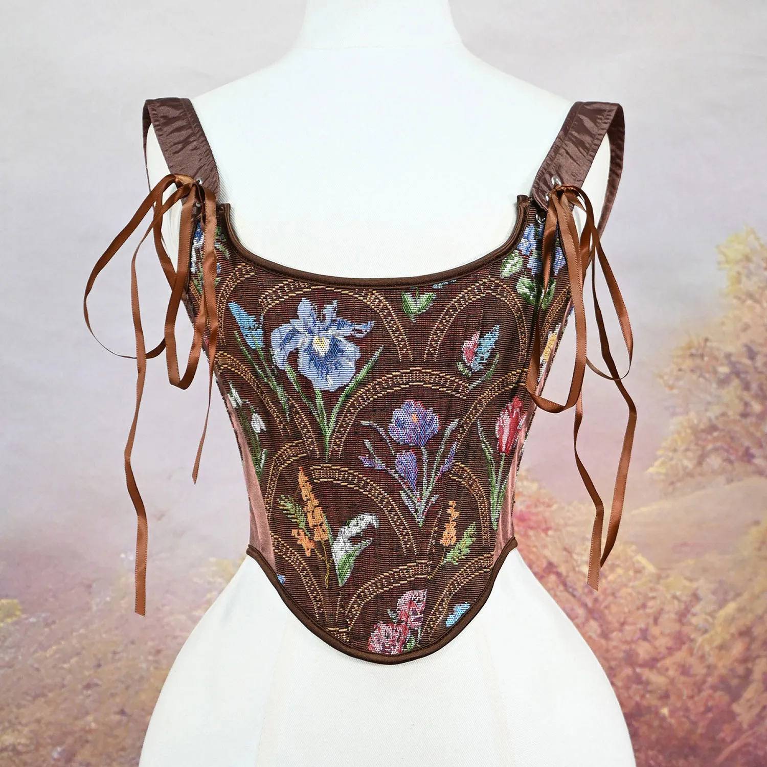 323 الأوروبية والأمريكية عبر الحدود مثير الرجعية الطباعة حزام خلفي عظم السمك الجسم النحت لباس خارجي مشد ملابس داخلية 2025