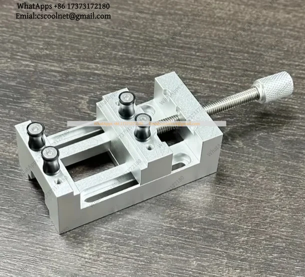 k06 k3 Mini Drill Press Vise 0-47mm with Rubber Soft Jaws for Crafts Modeling Repairs Precision Workbench Clamp Replacement Part