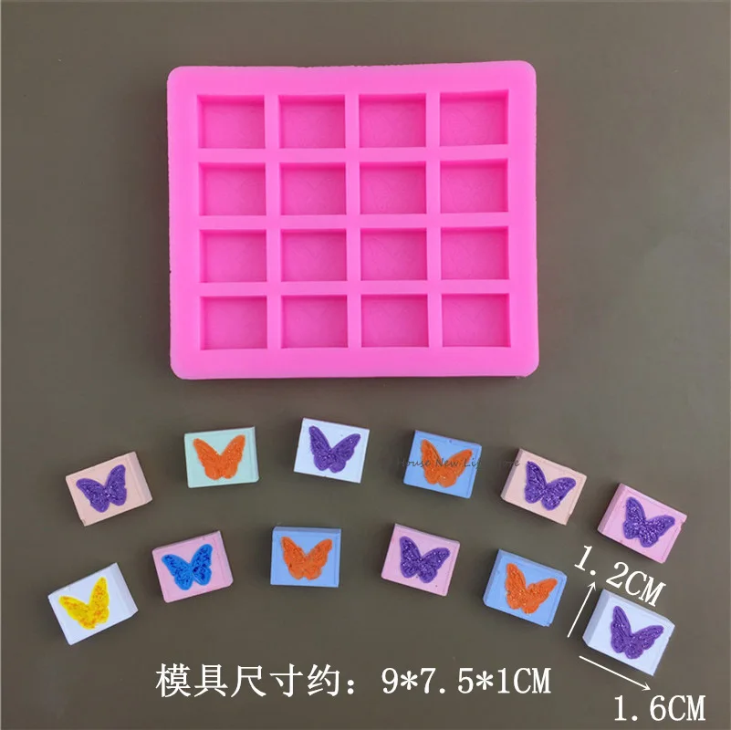 Butterfly Style Lacquer Wax Particle Silicone Mold Dropping Resin Mold Butterfly Shape Love Rabbit Chocolate Mold Candle Molds