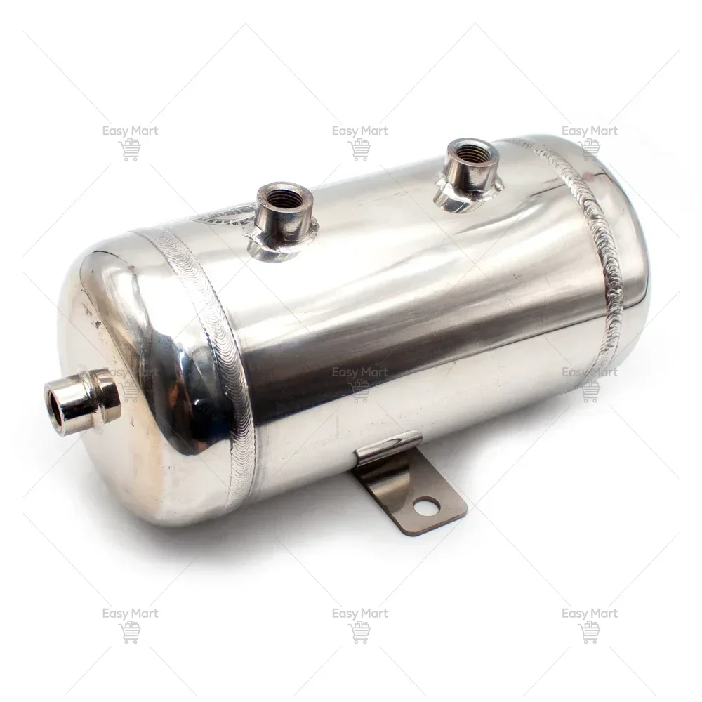 Air Storage Tank 304 Stainless Steel Air Tank Small 2L Vacuum Buffer Pressure Tank 1/4G Inlet Size Customizable