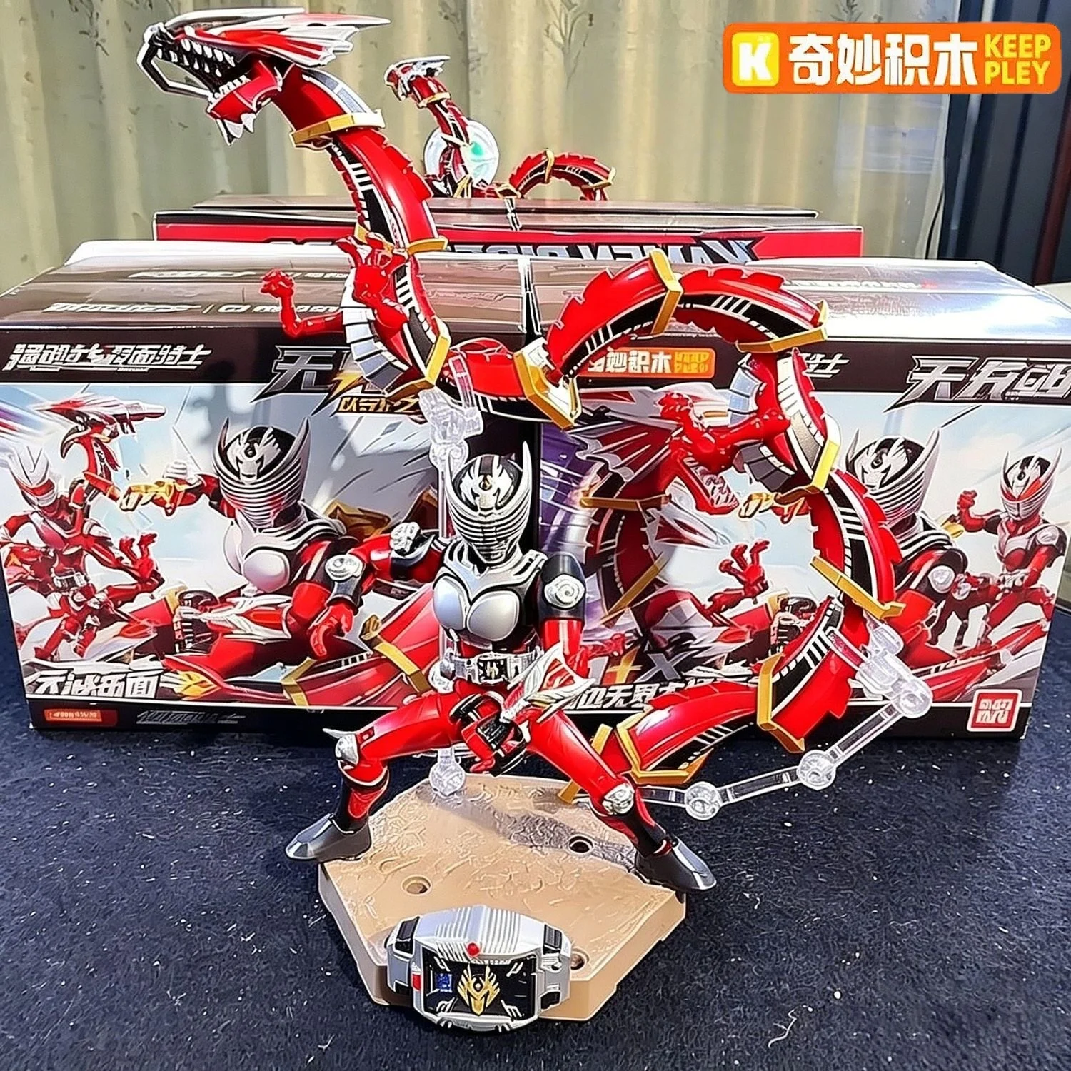 

Original Keeppley Anime Figure Kamen Rider Unbounded Version Vol.1 Blind Box Action Figure Doll Splicing Model Collection Gifts