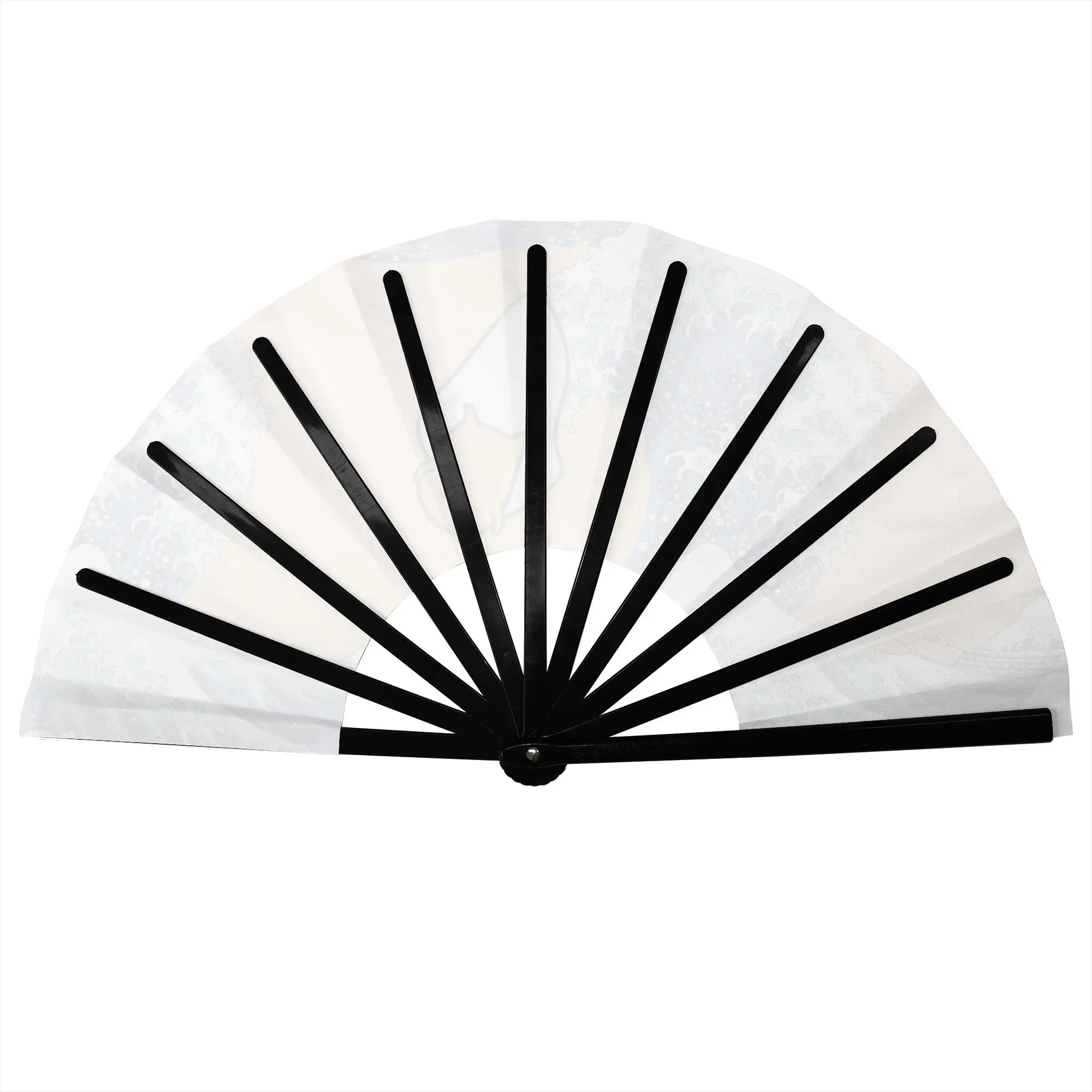 Ukiyoe Style Gudetama Surfing The Great Wave Traditional Folding Fan High-Quality Fans Gift  Exquisite Decorative Hand Fan