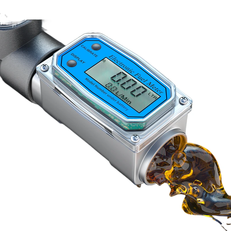 Turbine flowmeter Stainless steel diesel gas kerosene methanol water electronic intelligent digital display liquid meter case