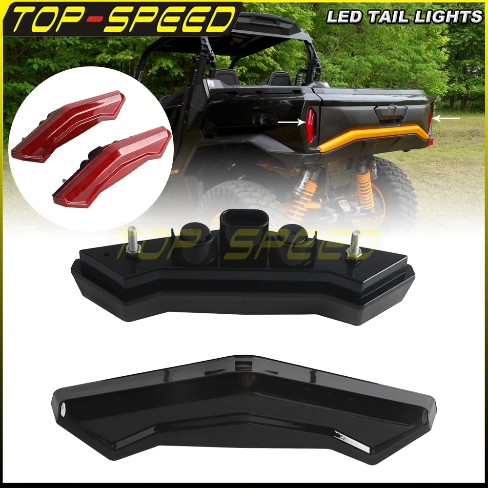 

Waterproof LED Taillights UTV ATV Rear Running Lamps Brake Light For Can-Am Commander MAX DPS XT 2021 2022 Red Driving Stop Lamp