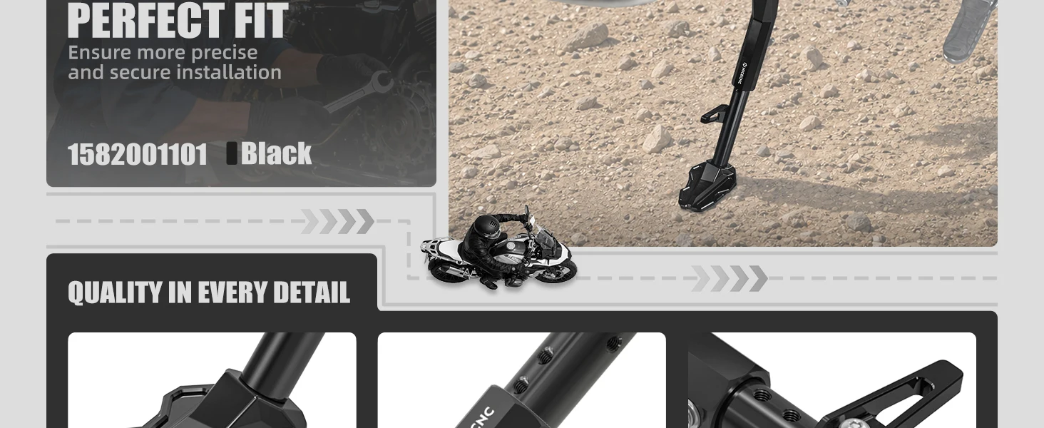 NICECNC Motorrad-Seitenständer für BMW R1250GS/Adventure R1250GSA R1250 GSA 2019 2020 2021 2022 2023 2024 – Detail 4