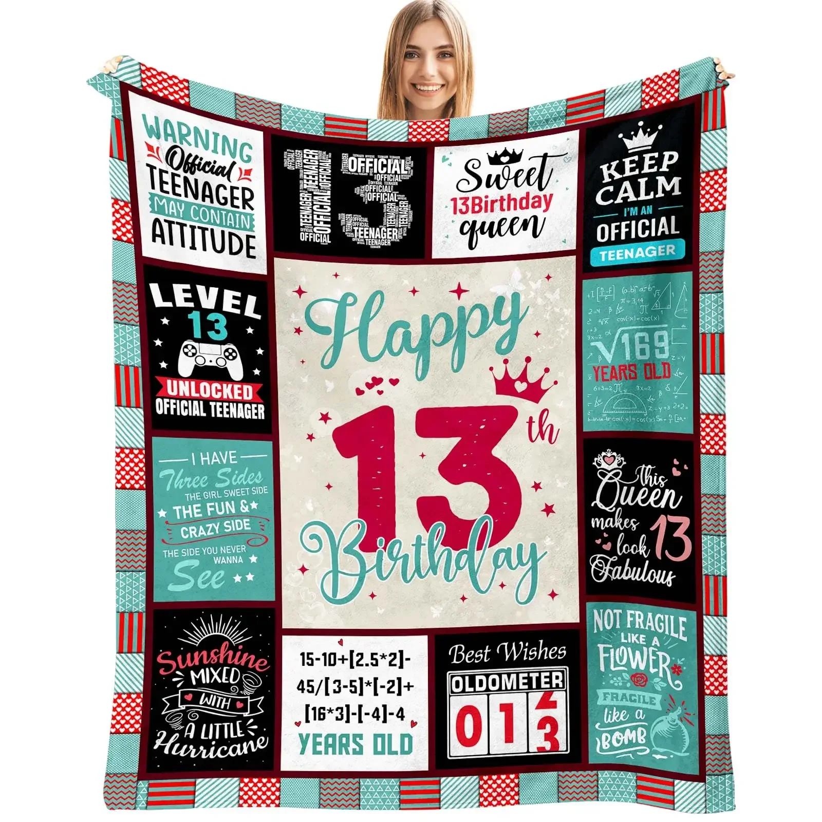 

Blankets for Girls, Birthday Gifts, 13th Birthday