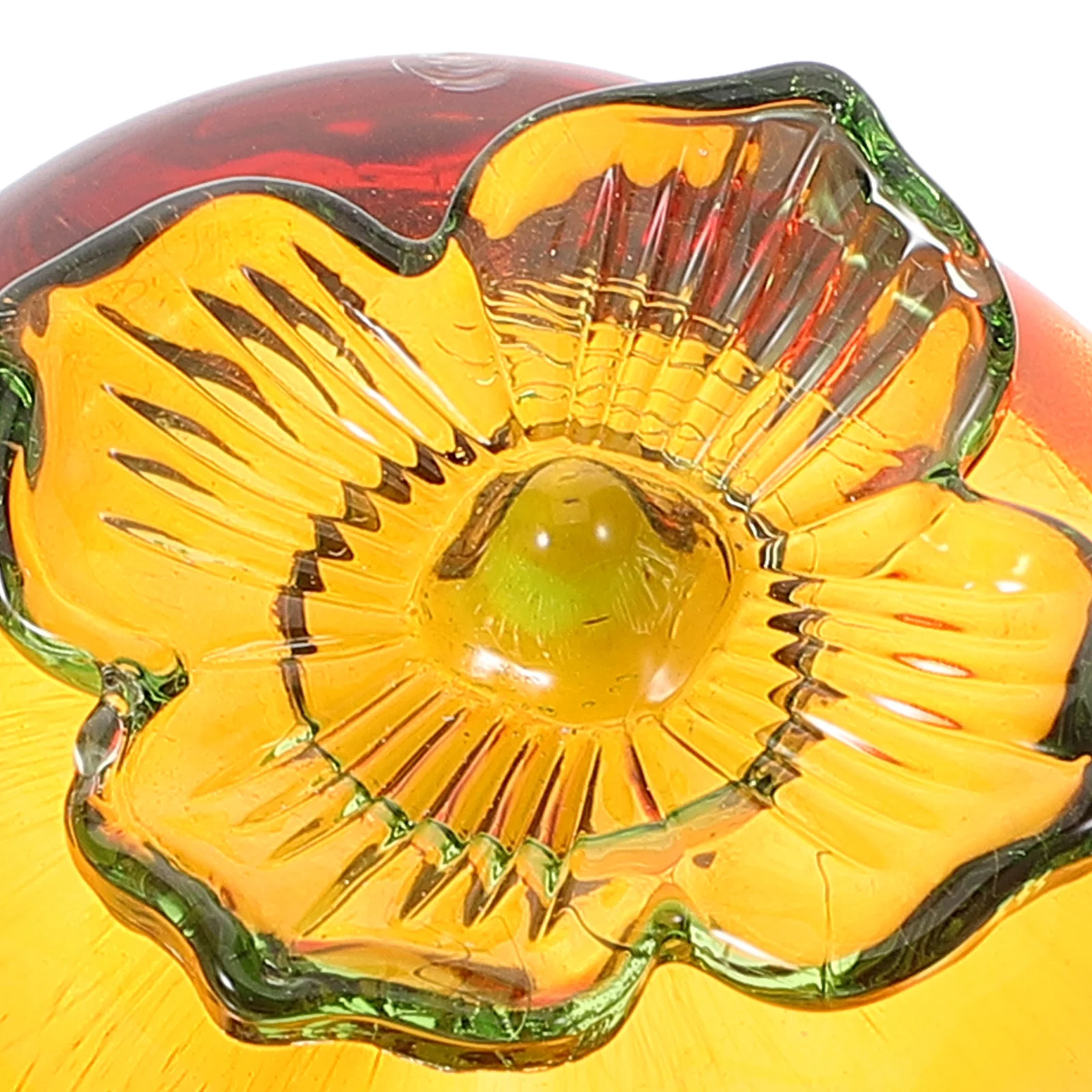 

Realistic Glass Persimmon Home Decor Adornment for Desktop Tea Pet Garden Party Decoration Crafted Fruit Modeling Stylish Living