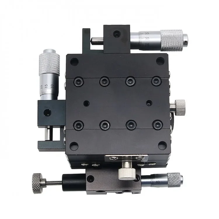 60x60mm 60 3Axis Micrometer Linear Stage High Precision Optical Stage