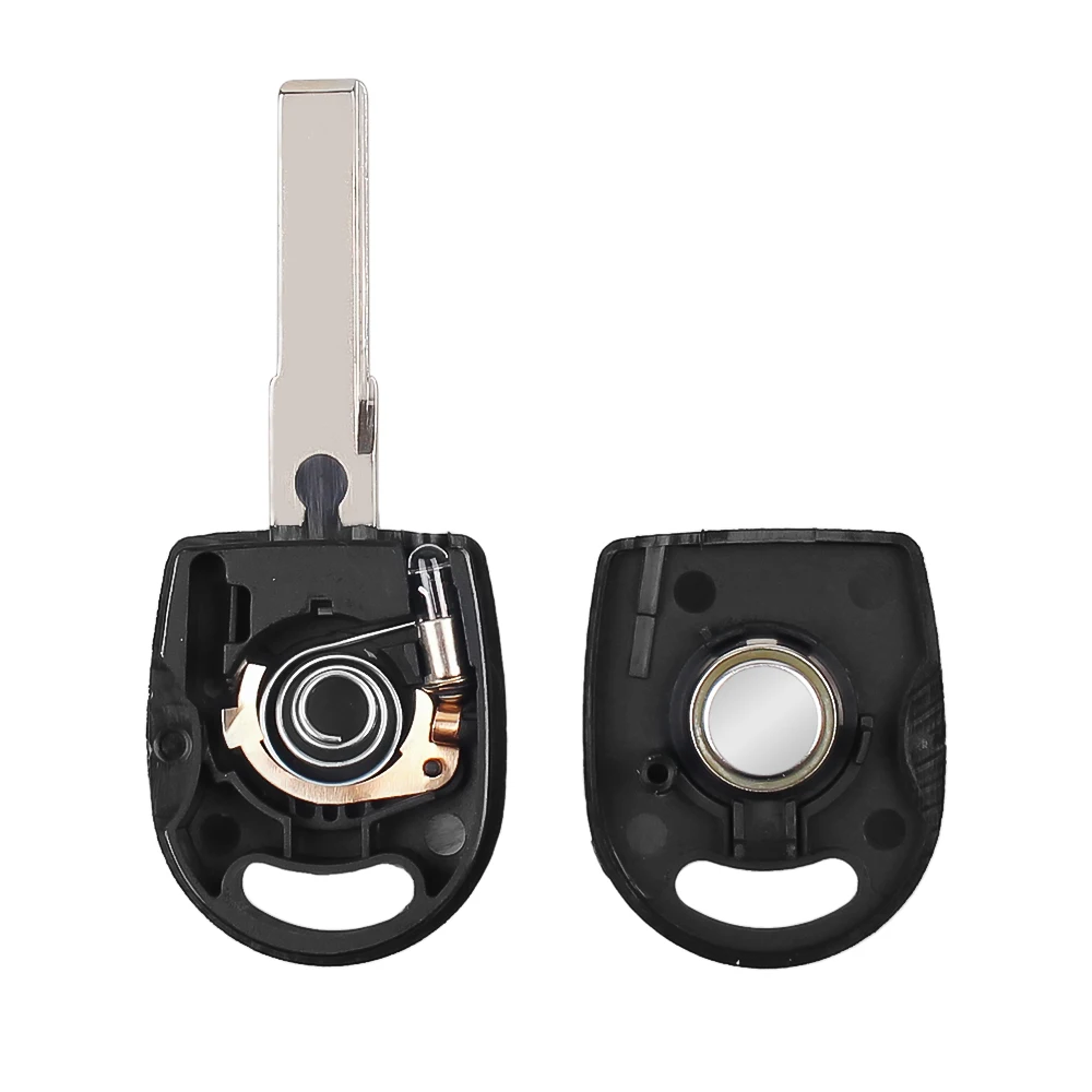 KEYYOU Transponder Key Shell With ID48 Chip For VW Polo Golf for SEAT Ibiza Leon for SKODA Octavia with Light & Battery Car Key
