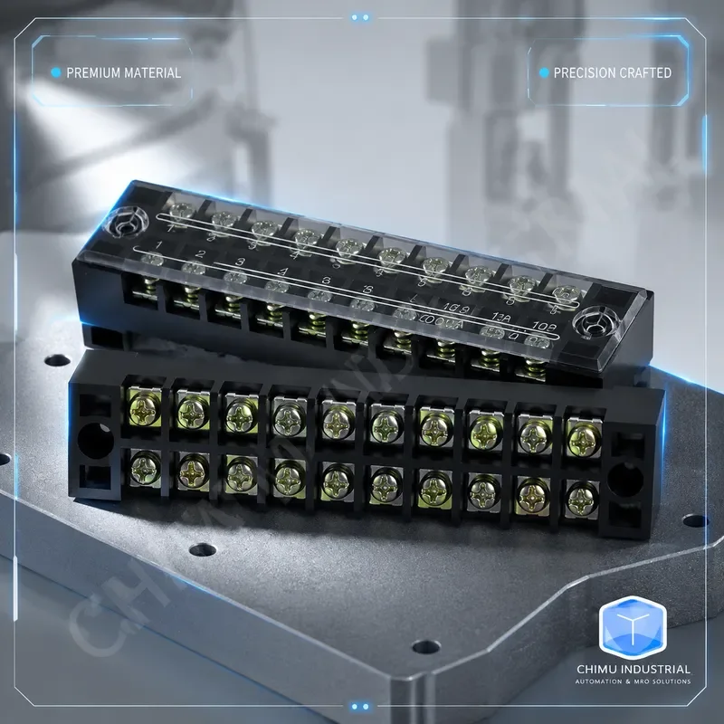 【CHIMU INDUSTRIAL】 TB-1510 15A 10 Position Fixed Terminal Block Wiring Board for Distribution Box