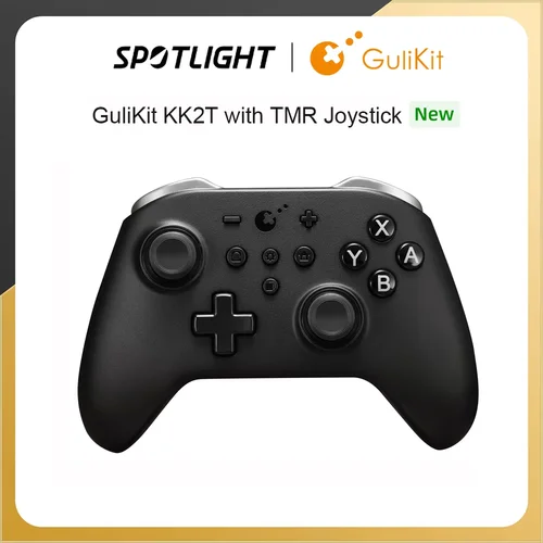Imagen 1 del producto Controlador de juego inalámbrico Bluetooth GuliKit KK2T con Joystick magnético TMR antidesiva para Windows/Switch 2/Steam Deck/iOS/macOs
