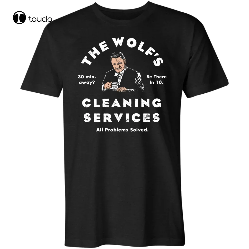 The Wolf'S Cleaning Services Men/Unisex T-Shirt Shirt Custom Aldult Teen Unisex Digital Printing Fashion Funny New Xs-5Xl