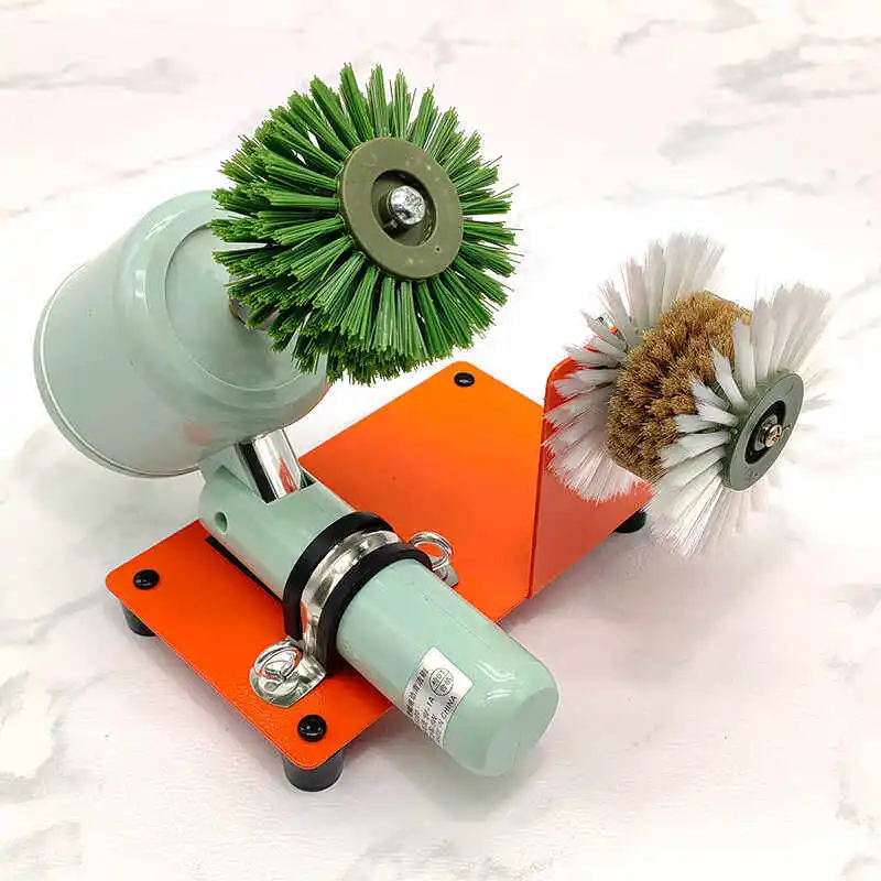Wenwan Cuiyu Pea Automatic Electric Brush Full Set of Brush String Artifact Wenwan Polishing Cleaning Pulp Wrapping Bead Machine