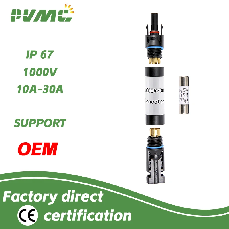 Wholesale Solar PV Fuses Connector In-line IP67 Waterproof Fuse Holder Protection 1000V/1500V DC  10A/15A/20A/25A/30A