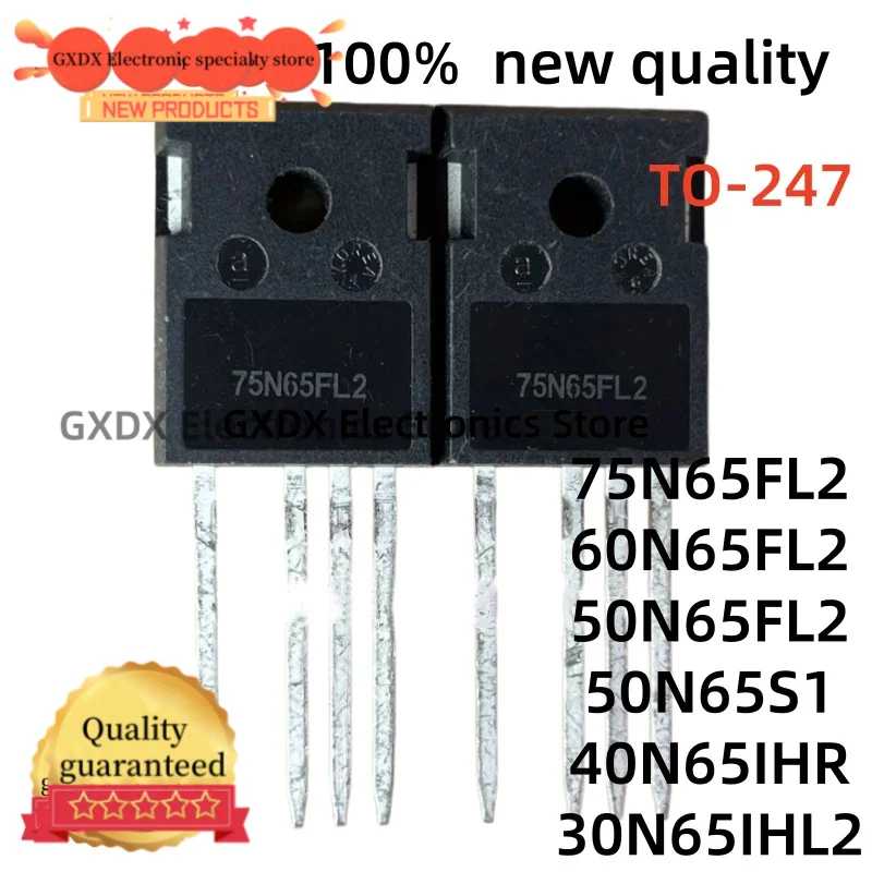 10-20pcs 100% new 75N65FL2 60N65FL2 50N65FL2 50N65S1 TO247 40N65IHR 30N65IHL2 TO-247 fast shipping in stock