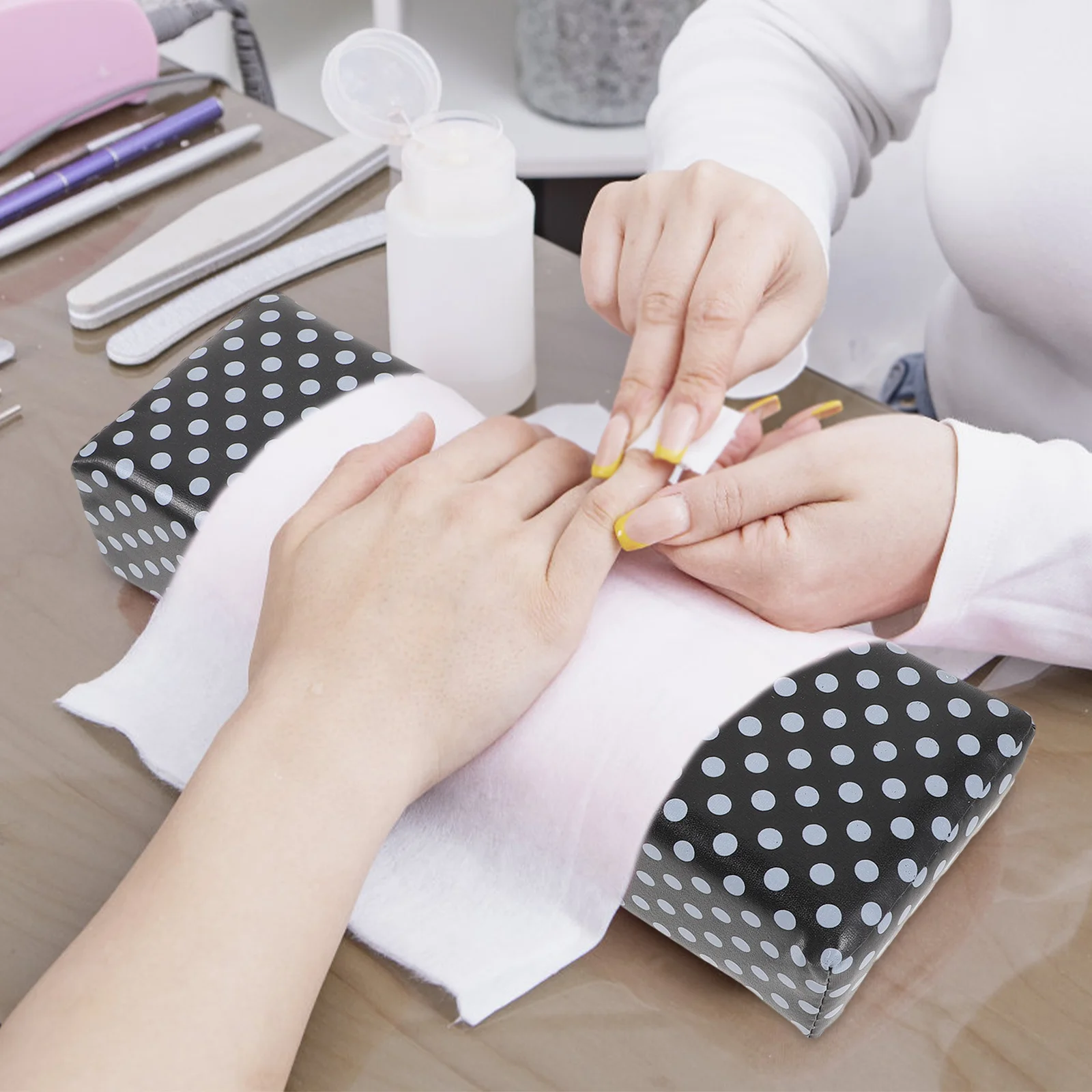 

Premium Nail Arm Rest Cushion for Manicure Ergonomic Design Reduces Wrist Fatigue Ideal for Nail Professionals Beginners At Home