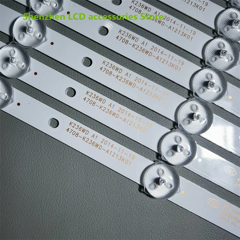 ไฟแบ็กไลท์ LED สำหรับ K236WD ขนาด23.6นิ้ว24นิ้ว3B5CX39012 A1แท่งไฟ4708-K236WD-A1213K01 100% ใหม่