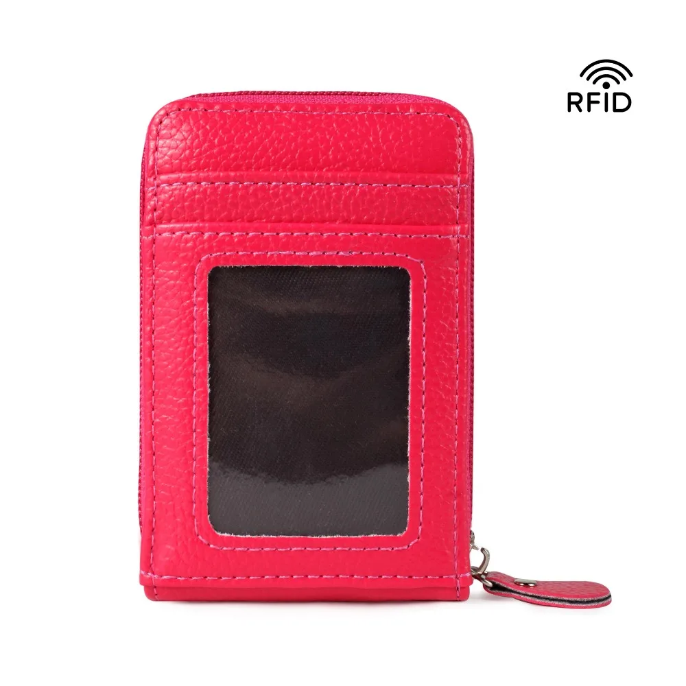 Fashion PU Leather Credit Card Holder Anti-theft RFID Blocking Coin Purse Portable Solid Color Bank Wallets Men