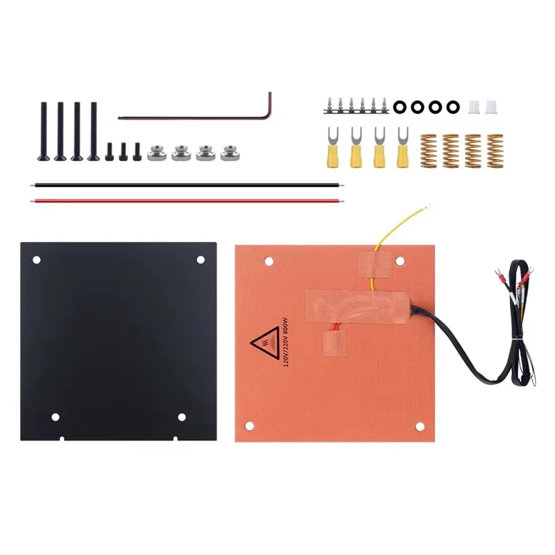 Podkładka grzejna silikonowa 800W 120V/220V z podwójnym napięciem i naklejką samoprzylepną 1,5 mm do wymiany w drukarkach 3D Creality K1 MAX