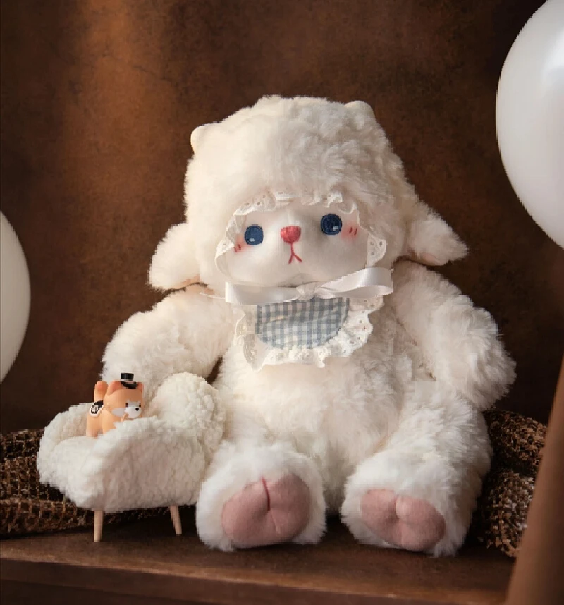 

5-20cm Little Sleep Sheep Palm Doll Plush Doll Bean Bag Toy Doll Kawai Suitable For Giving Girls Valentine'S Day Birthday Gifts