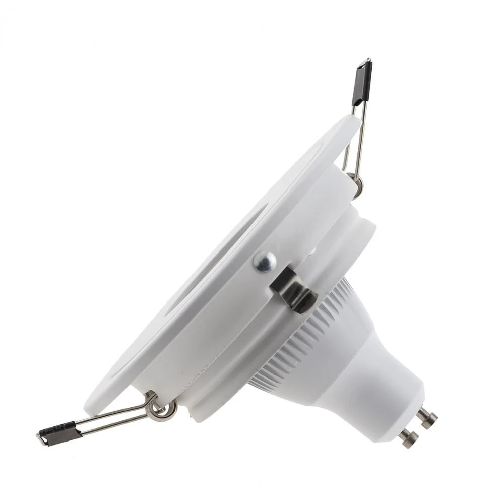 Universal Recesso LED Spot Light Frame, halogênio branco, suporte da lâmpada, Downlight Fitting, GU10