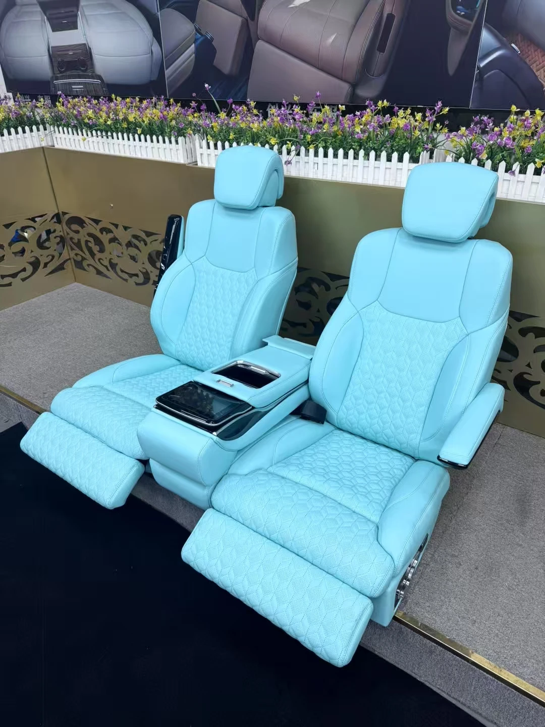 Upgraded VIP Electric Leather Seats for 200-Up LC300 LX570/LX600 Patrol 4-Seat Rear Recliner Car Seat Parts