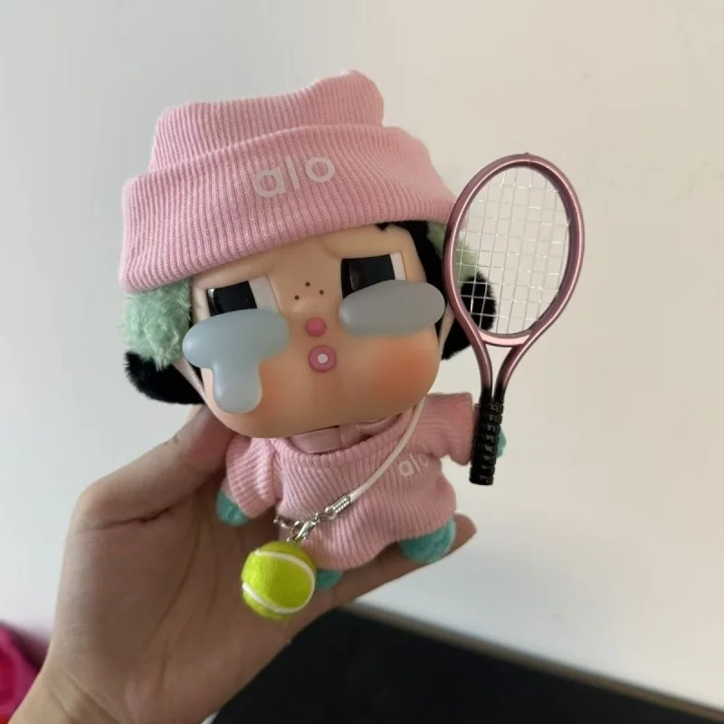 Accesorios Deportivos de Tenis y Bádminton para Muñeca Labubu/Crybaby de 15-17 cm: Sombrero Plano, Pantalones, Ropa, Suéter, Falda Plisada, Conjunto de Ropa