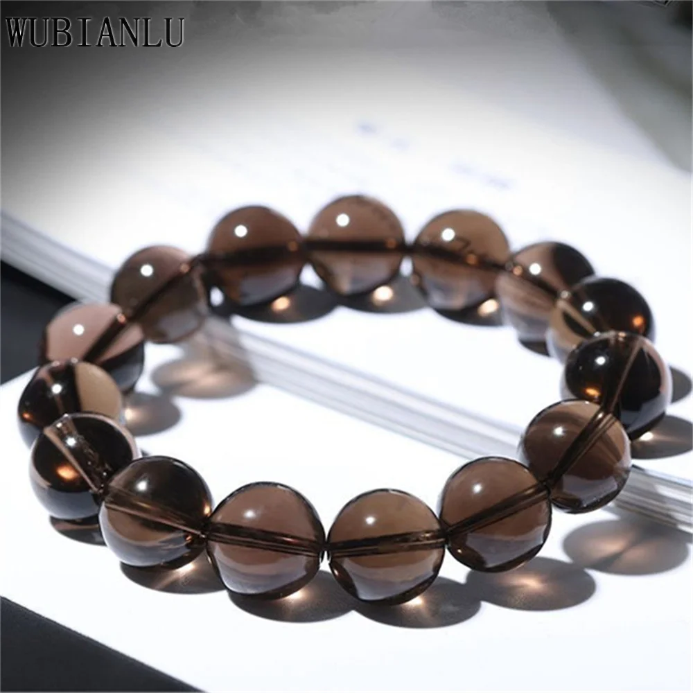 

Natural Tan Crystal Ball Bracelet For Women In Charm Bracelets Man AAAAA High Quality 6-14mm Raw Ore Gift Party Accessories