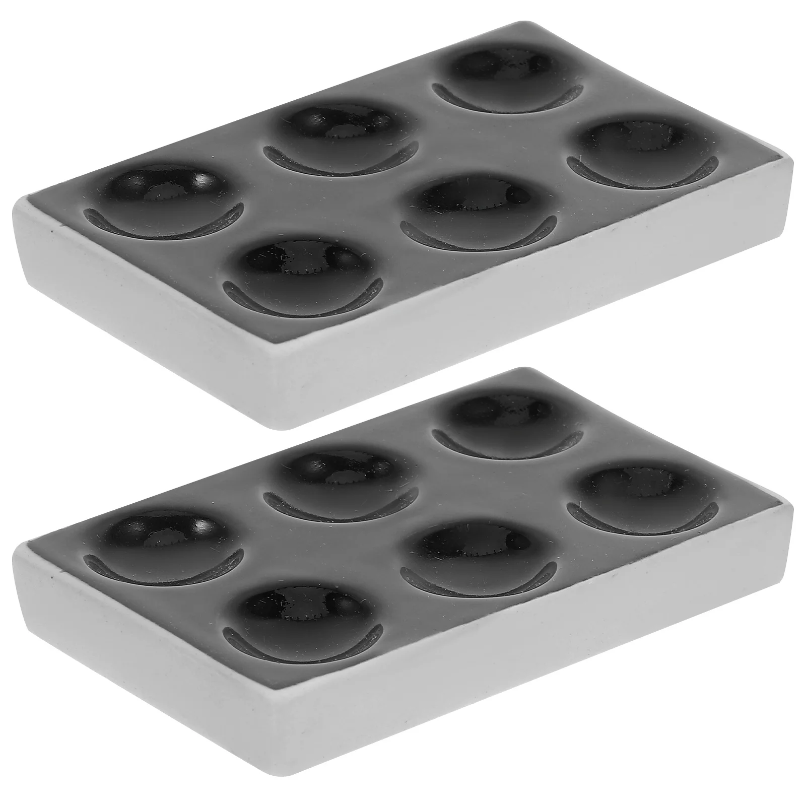 

2Pcs Porcelain Spot Plates Ceramic Reaction Plate 6 Holes Chemical Test Spot Plate Scientific Experiment Durable Laboratory Use