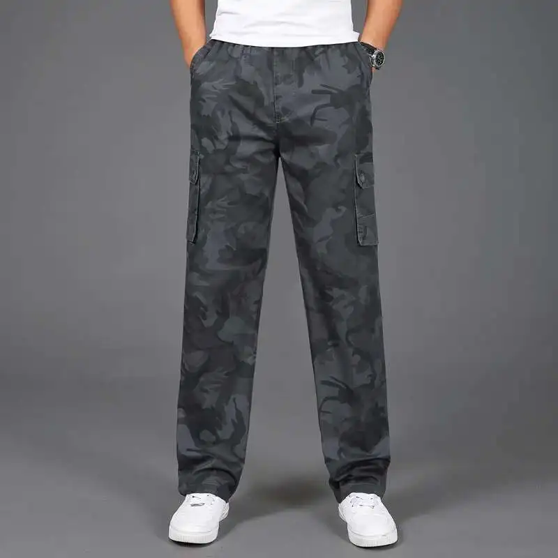 

2025 New Joggers Hot Sale Casual Camouflage Pants Homme Summer 100% Cotton Elastic Comfortable Trousers Men Plus Size 5XL