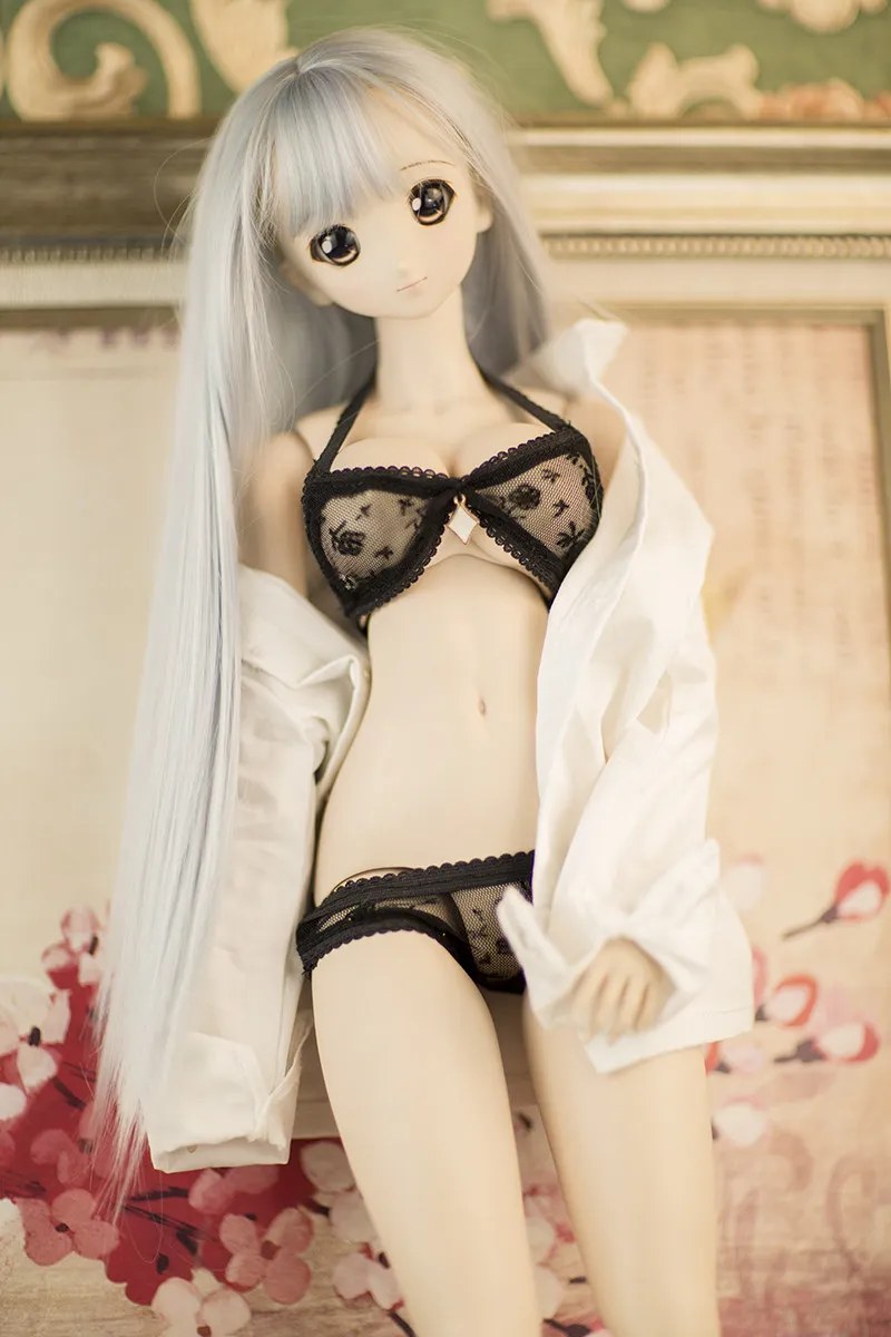 D09-P117 handmade toy 1/4 MSD 1/3 SD16 DD big girl ID75 BJD customized Doll clothes pink underwear bikini top 2pcs/set