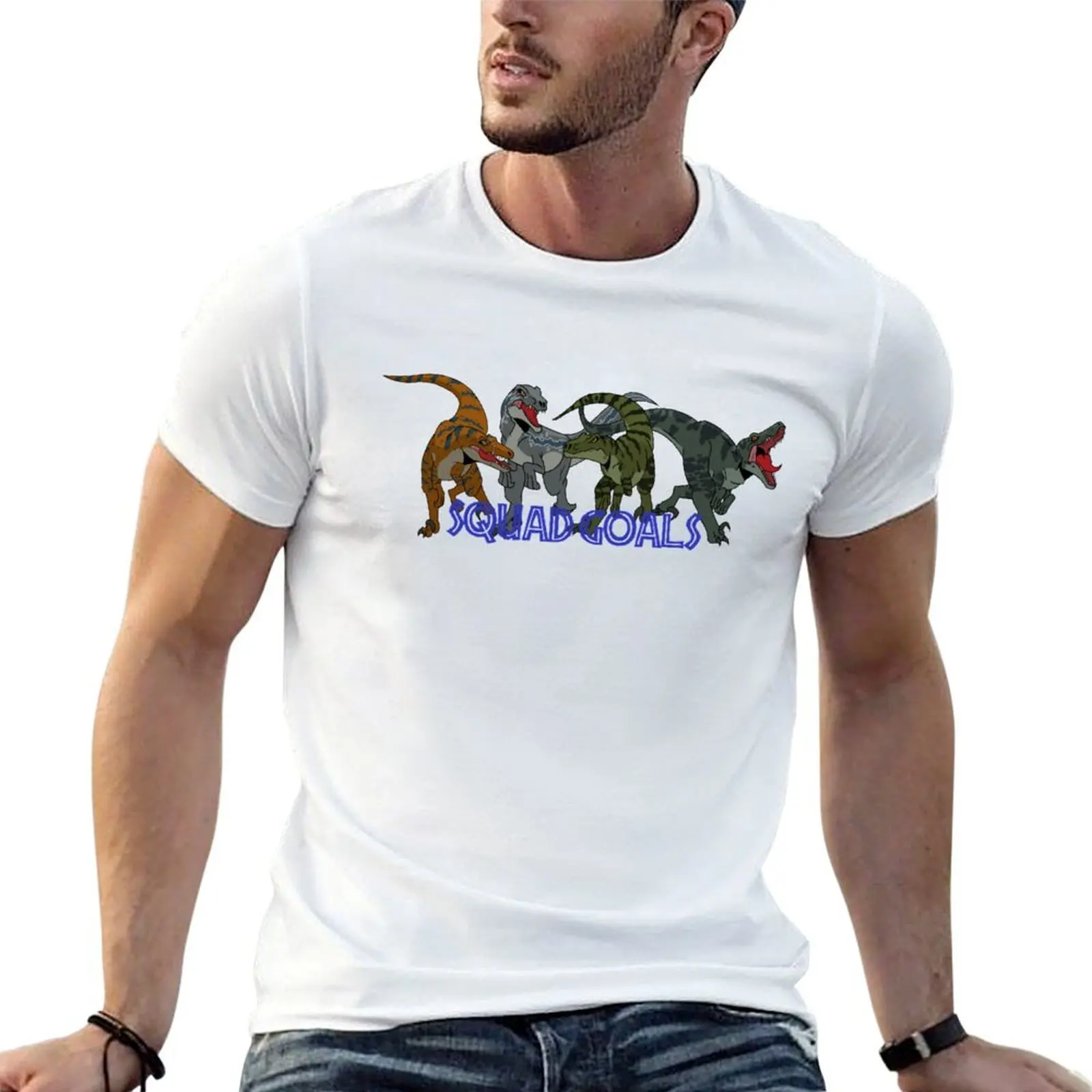 Squad Goals T-Shirt man t shirt graphic t shirts cotton 100% t shirts for man cotton soft T-shirt